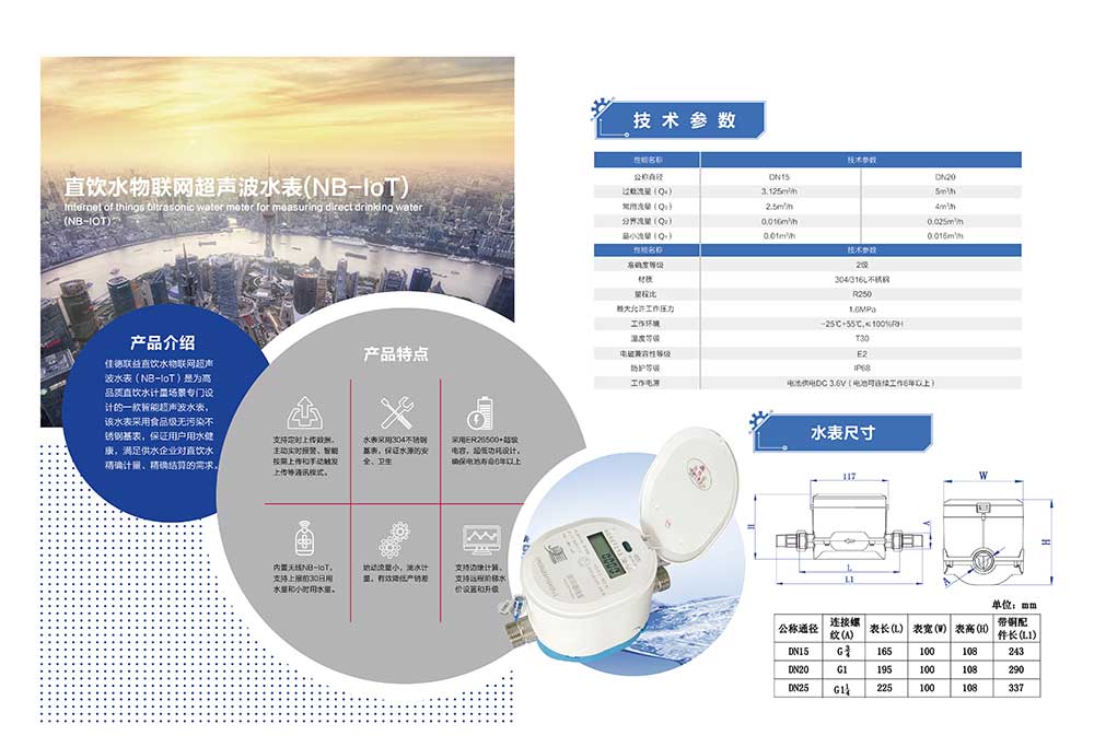 直飲水物聯(lián)網(wǎng)超聲波水表說明書2